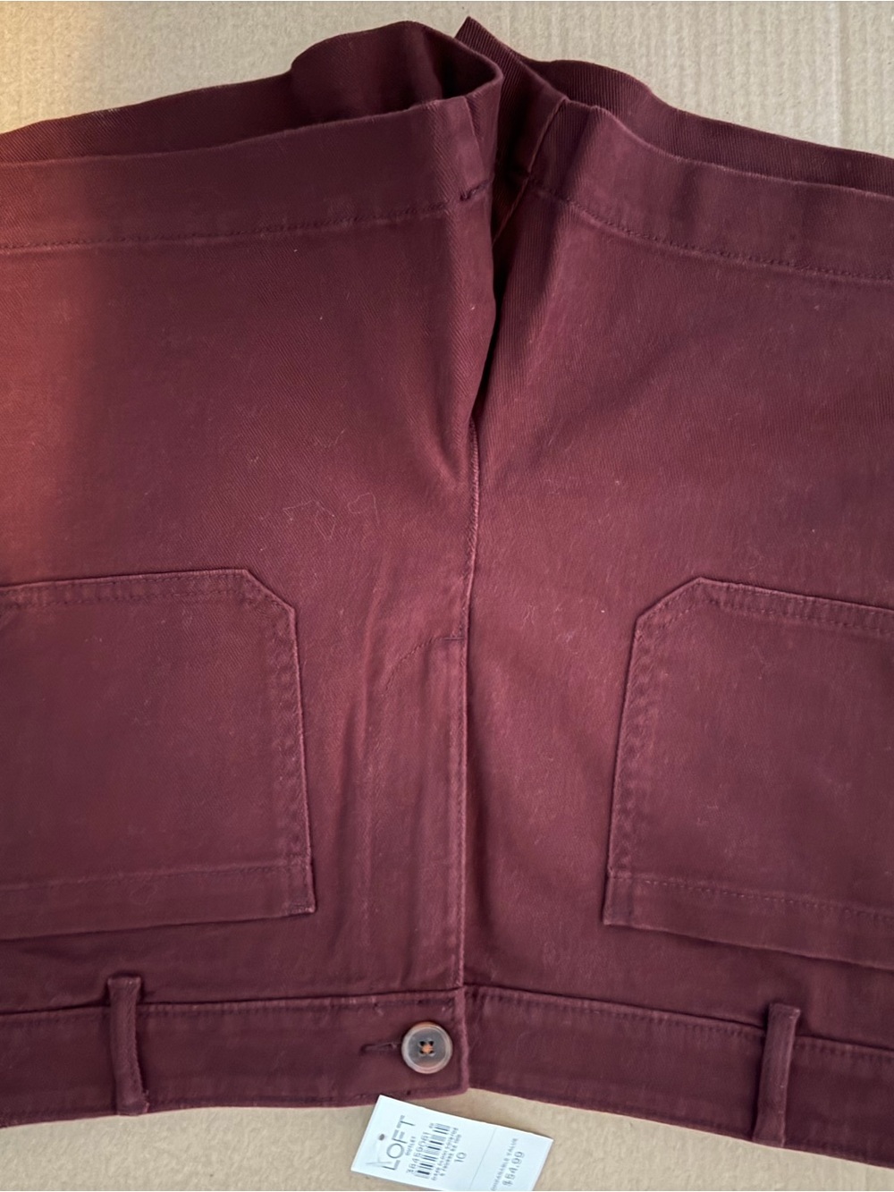 LOFT Outlet Palmer Shorts – Maroon – Size 10 Short – NWT